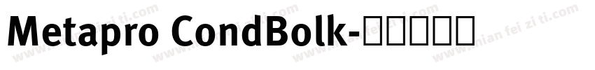 Metapro CondBolk字体转换